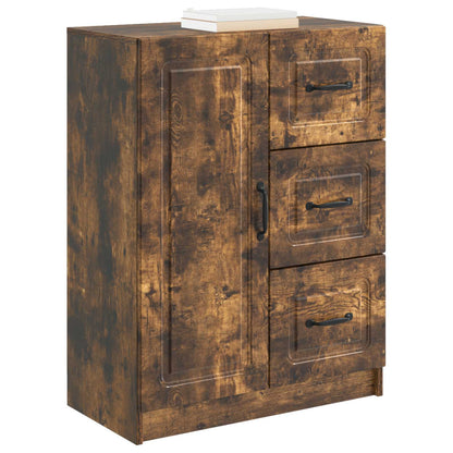 vidaXL Sideboard Smoked Oak 66 x 34.5 x 87 cm Engineered Wood