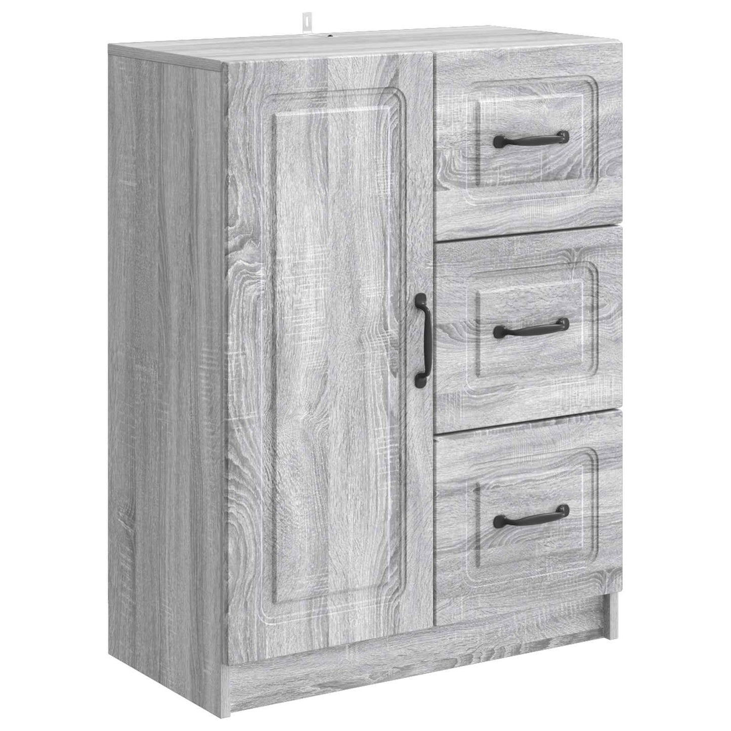 vidaXL Sideboard Grey Sonoma 66 x 34.5 x 87 cm Engineered Wood