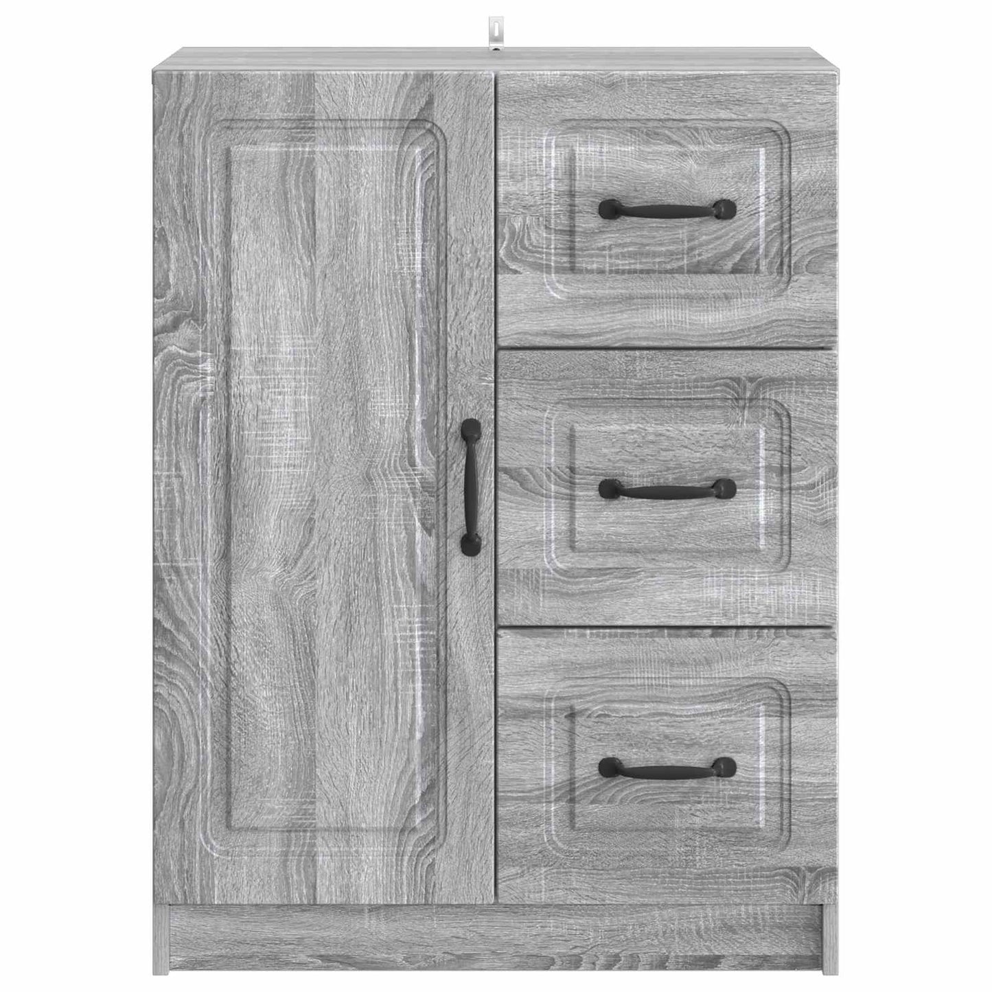vidaXL Sideboard Grey Sonoma 66 x 34.5 x 87 cm Engineered Wood