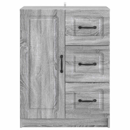 vidaXL Sideboard Grey Sonoma 66 x 34.5 x 87 cm Engineered Wood