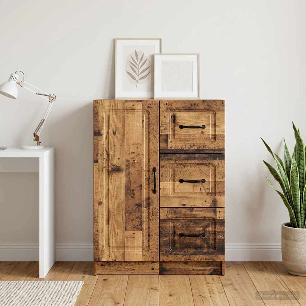 vidaXL Sideboard Old Wood 66 x 34.5 x 87 cm Engineered Wood