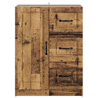 vidaXL Sideboard Old Wood 66 x 34.5 x 87 cm Engineered Wood