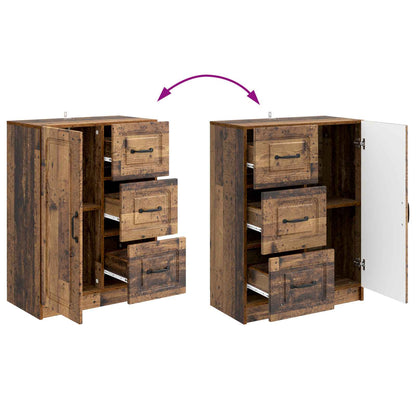 vidaXL Sideboard Old Wood 66 x 34.5 x 87 cm Engineered Wood