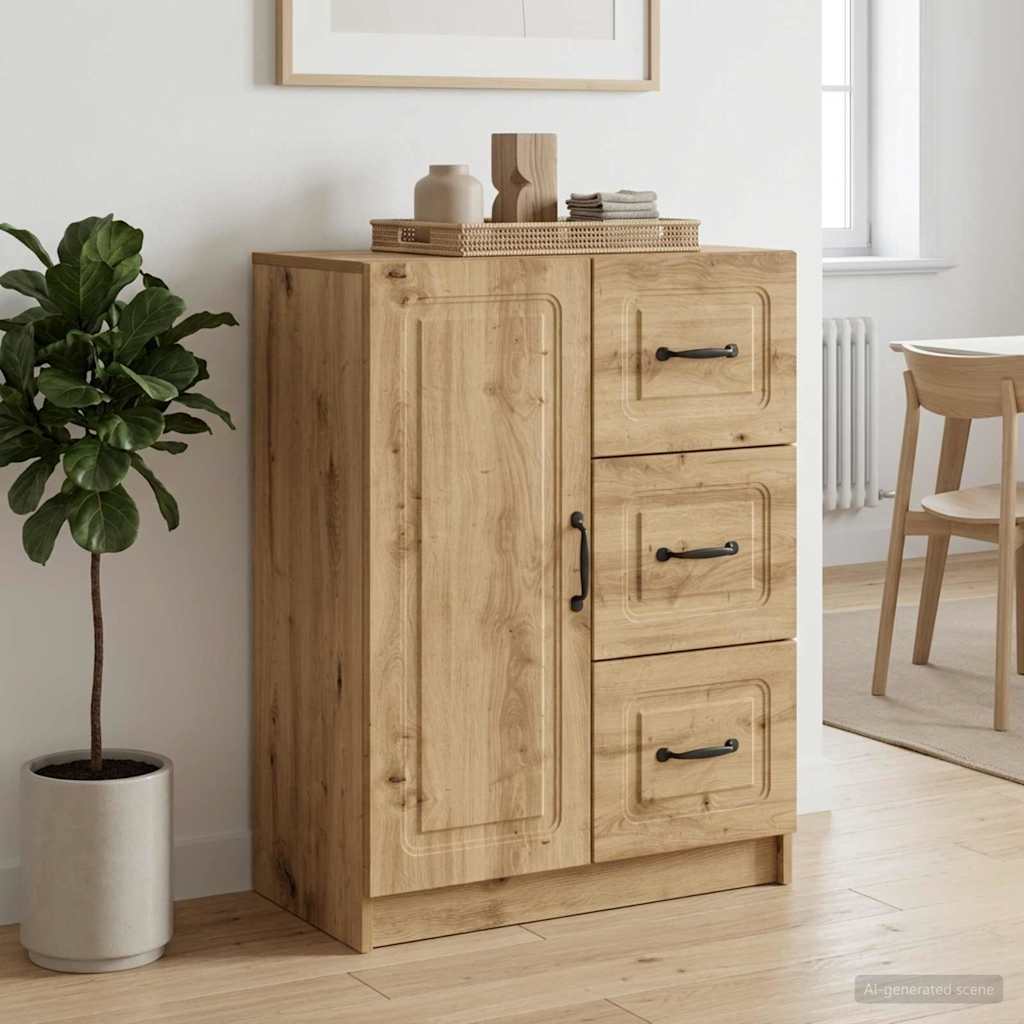 vidaXL Sideboard Artisan Oak 66 x 34.5 x 87 cm Engineered Wood