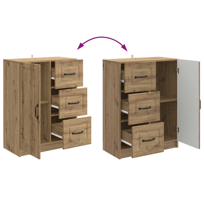 vidaXL Sideboard Artisan Oak 66 x 34.5 x 87 cm Engineered Wood