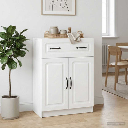 vidaXL Sideboard White 66 x 34.5 x 87 cm Engineered Wood