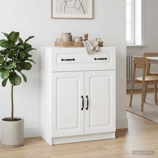 vidaXL Sideboard White 66 x 34.5 x 87 cm Engineered Wood