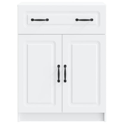 vidaXL Sideboard with Drawer White 66 x 34.5 x 87 cm Engineered Wood