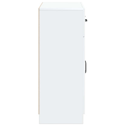 vidaXL Sideboard with Drawer White 66 x 34.5 x 87 cm Engineered Wood