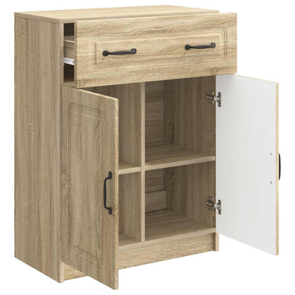 vidaXL Sideboard Sonoma Oak 66 x 34.5 x 87 cm Engineered Wood