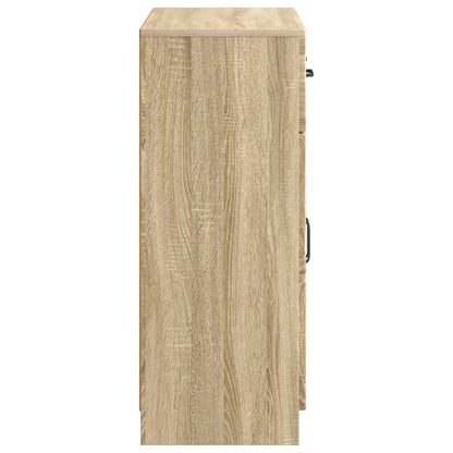 vidaXL Sideboard Sonoma Oak 66 x 34.5 x 87 cm Engineered Wood