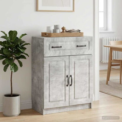 vidaXL Sideboard Concrete Grey 66 x 34.5 x 87 cm Engineered Wood