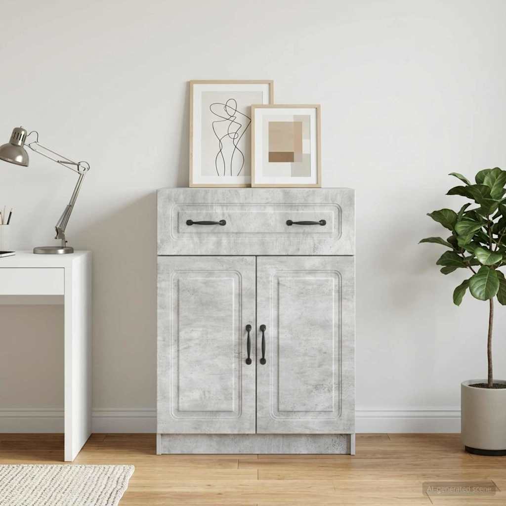 vidaXL Sideboard Concrete Grey 66 x 34.5 x 87 cm Engineered Wood