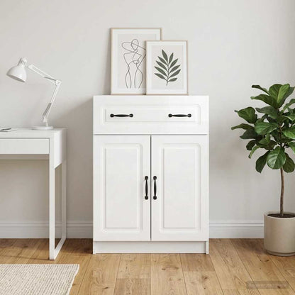 vidaXL Sideboard High Gloss White 66 x 34.5 x 87 cm Engineered Wood