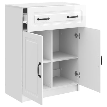 vidaXL Sideboard High Gloss White 66 x 34.5 x 87 cm Engineered Wood