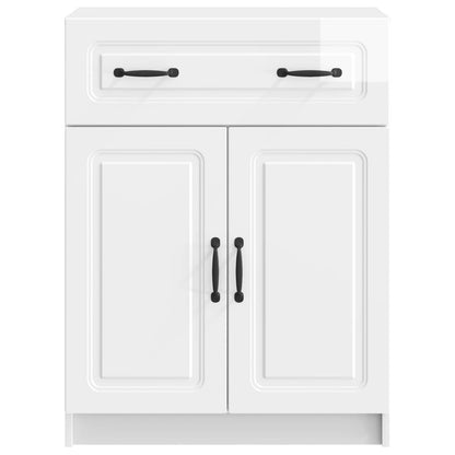 vidaXL Sideboard High Gloss White 66 x 34.5 x 87 cm Engineered Wood