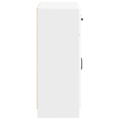 vidaXL Sideboard High Gloss White 66 x 34.5 x 87 cm Engineered Wood