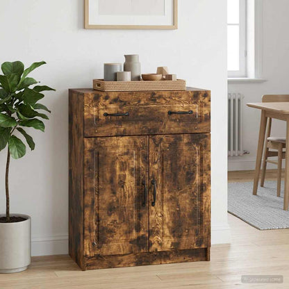 vidaXL Sideboard Smoked Oak 66 x 34.5 x 87 cm Engineered Wood