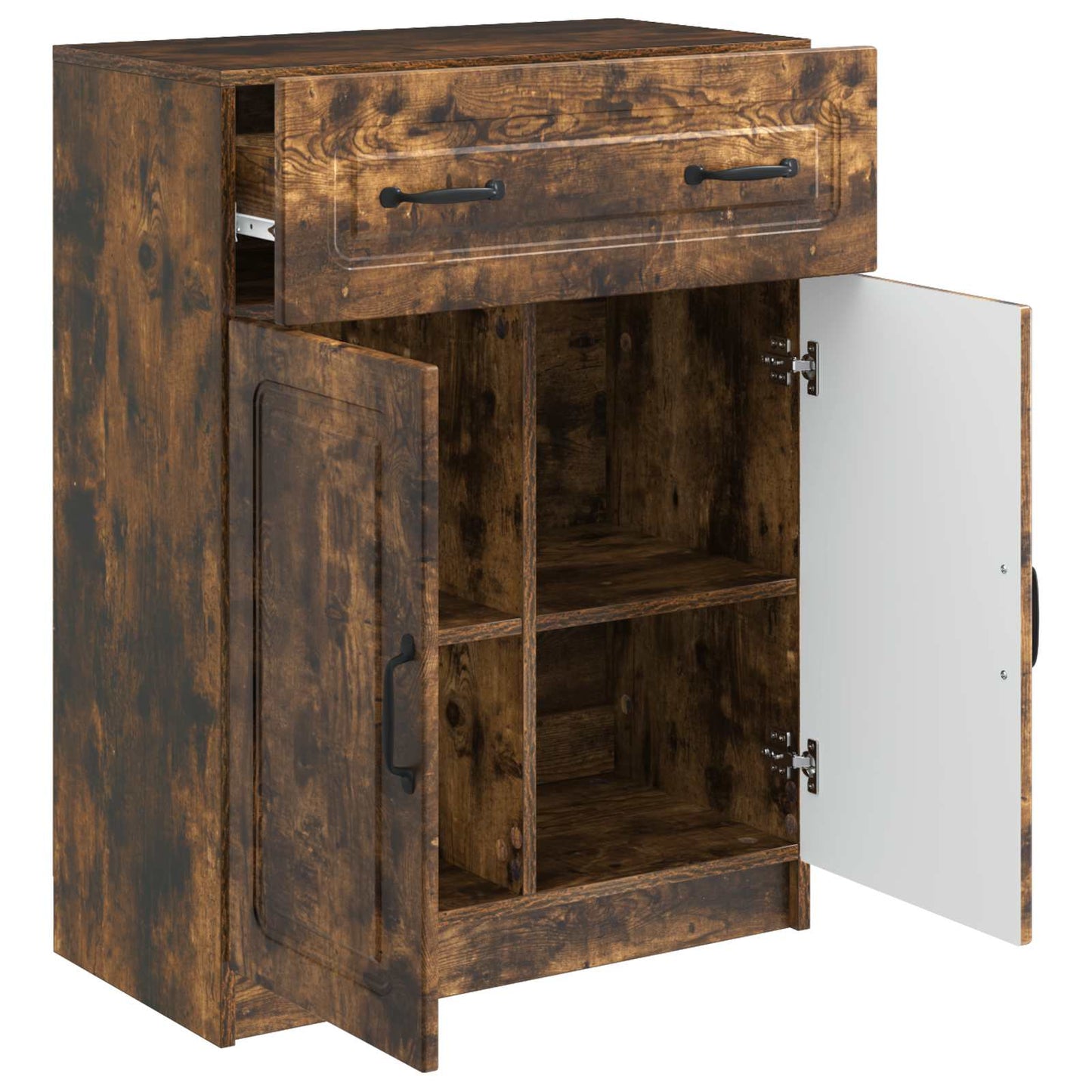vidaXL Sideboard Smoked Oak 66 x 34.5 x 87 cm Engineered Wood