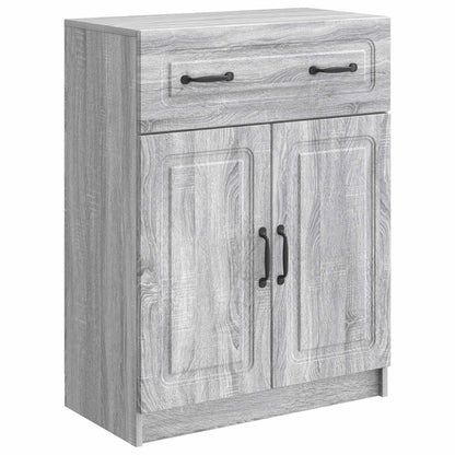 vidaXL Sideboard Grey Sonoma 66 x 34.5 x 87 cm Engineered Wood