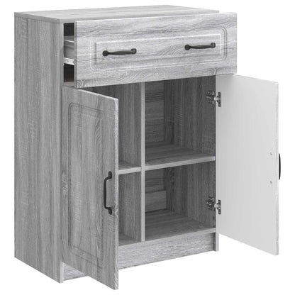 vidaXL Sideboard Grey Sonoma 66 x 34.5 x 87 cm Engineered Wood