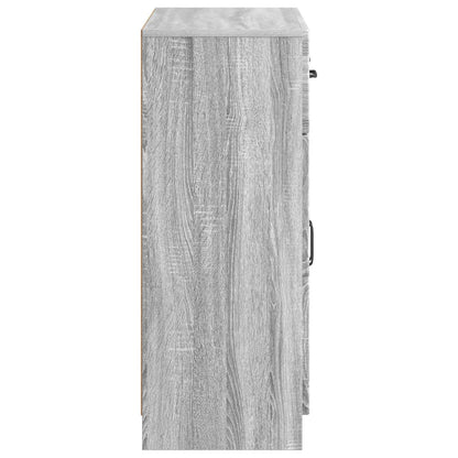 vidaXL Sideboard Grey Sonoma 66 x 34.5 x 87 cm Engineered Wood