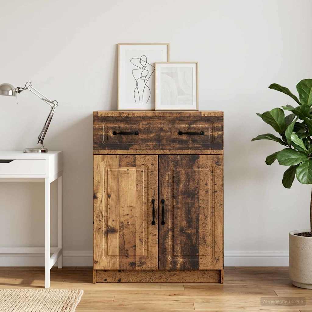 vidaXL Sideboard Old Wood 66 x 34.5 x 87 cm Engineered Wood