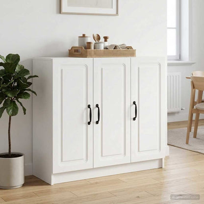 vidaXL Sideboard White 89 x 34.5 x 77 cm Engineered Wood