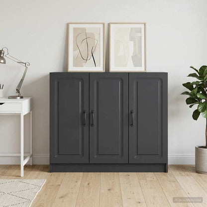 vidaXL Sideboard Black 89 x 34.5 x 77 cm Engineered Wood