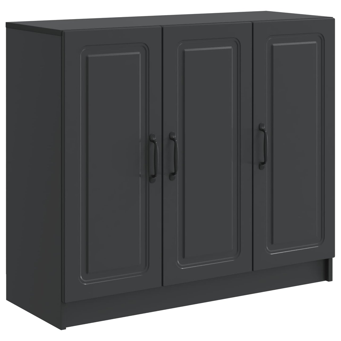 vidaXL Sideboard Black 89 x 34.5 x 77 cm Engineered Wood