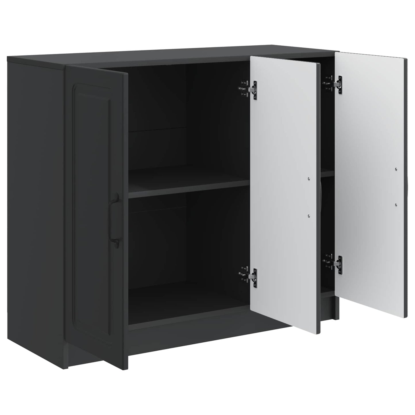 vidaXL Sideboard Black 89 x 34.5 x 77 cm Engineered Wood