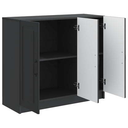 vidaXL Sideboard Black 89 x 34.5 x 77 cm Engineered Wood
