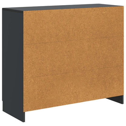 vidaXL Sideboard Black 89 x 34.5 x 77 cm Engineered Wood