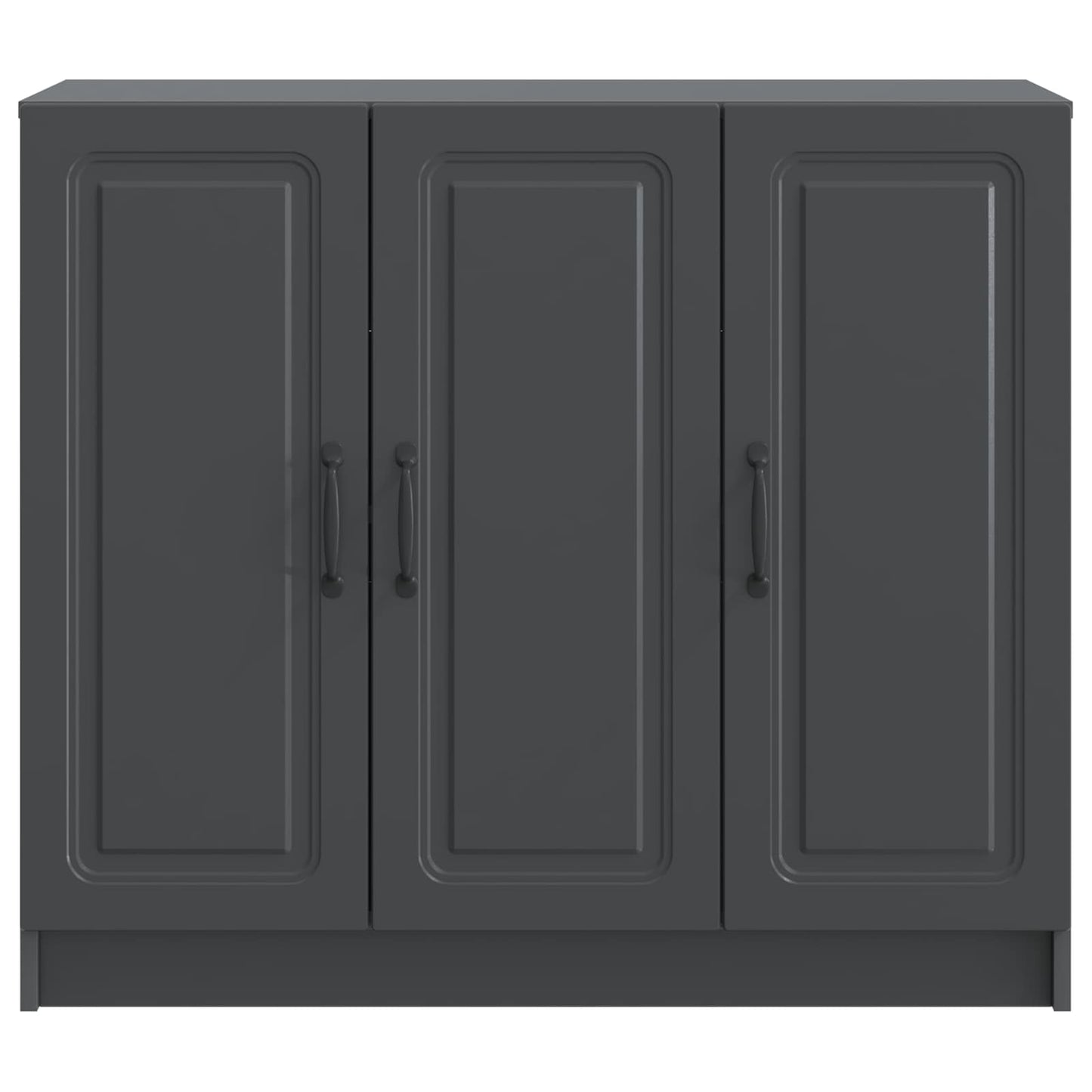 vidaXL Sideboard Black 89 x 34.5 x 77 cm Engineered Wood