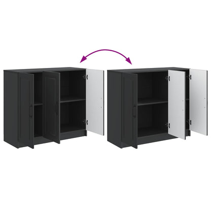 vidaXL Sideboard Black 89 x 34.5 x 77 cm Engineered Wood