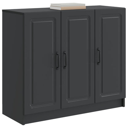 vidaXL Sideboard Black 89 x 34.5 x 77 cm Engineered Wood