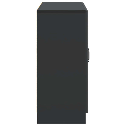 vidaXL Sideboard Black 89 x 34.5 x 77 cm Engineered Wood
