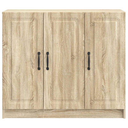 vidaXL Sideboard Sonoma Oak 89 x 34.5 x 77 cm Engineered Wood