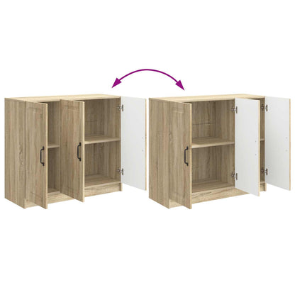 vidaXL Sideboard Sonoma Oak 89 x 34.5 x 77 cm Engineered Wood