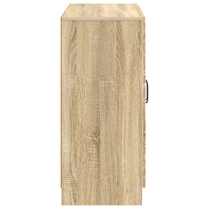 vidaXL Sideboard Sonoma Oak 89 x 34.5 x 77 cm Engineered Wood