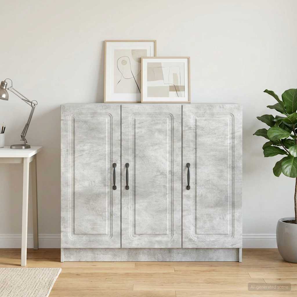vidaXL Sideboard Concrete Grey 89 x 34.5 x 77 cm Engineered Wood