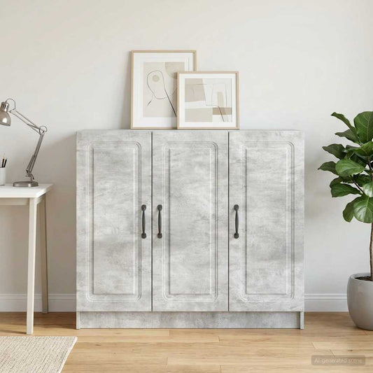 vidaXL Sideboard Concrete Grey 89 x 34.5 x 77 cm Engineered Wood