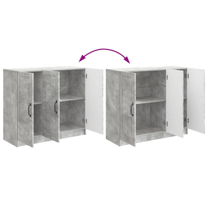 vidaXL Sideboard Concrete Grey 89 x 34.5 x 77 cm Engineered Wood