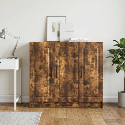 vidaXL Sideboard Smoked Oak 89 x 34.5 x 77 cm Engineered Wood