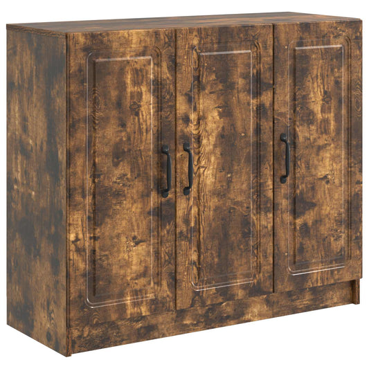 vidaXL Sideboard Smoked Oak 89 x 34.5 x 77 cm Engineered Wood
