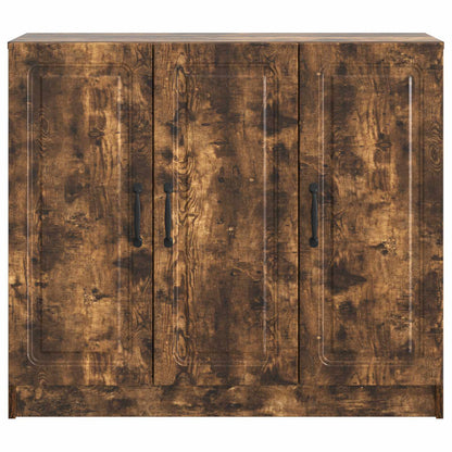 vidaXL Sideboard Smoked Oak 89 x 34.5 x 77 cm Engineered Wood