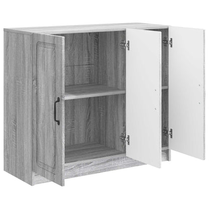 vidaXL Sideboard Grey Sonoma 89 x 34.5 x 77 cm Engineered Wood