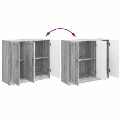 vidaXL Sideboard Grey Sonoma 89 x 34.5 x 77 cm Engineered Wood