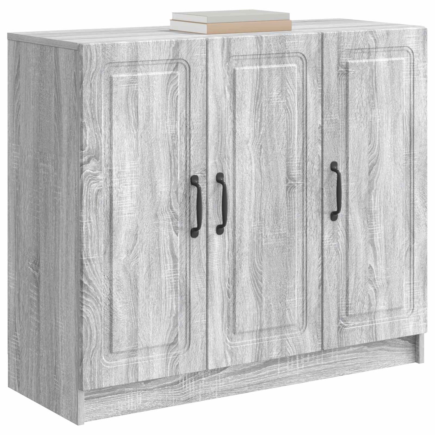 vidaXL Sideboard Grey Sonoma 89 x 34.5 x 77 cm Engineered Wood