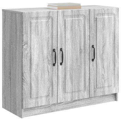 vidaXL Sideboard Grey Sonoma 89 x 34.5 x 77 cm Engineered Wood